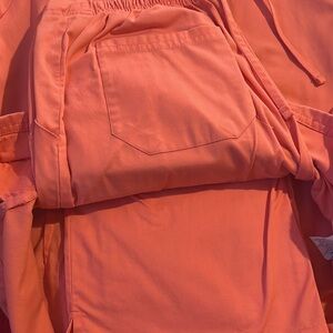 Women's Coral Scrub Set